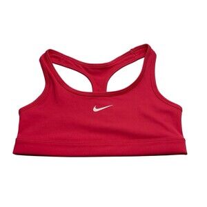 Kids Nike Dri-Fit Swoosh Sports Bra Racerback Size Large Pink FJ7161-629